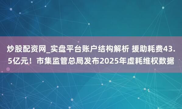 炒股配资网_实盘平台账户结构解析 援助耗费43.5亿元！市集监管总局发布2025年虚耗维权数据